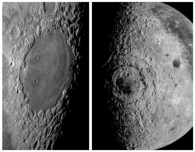 The Orientale and Crisium basins