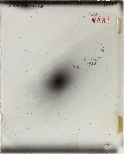 Hubble's famous VAR! plate