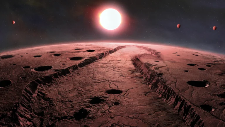 Artist's concept of the Barnard's star system